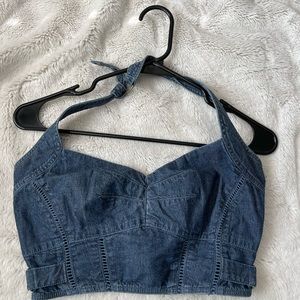 jean halter top